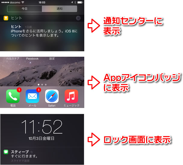 通知の種類