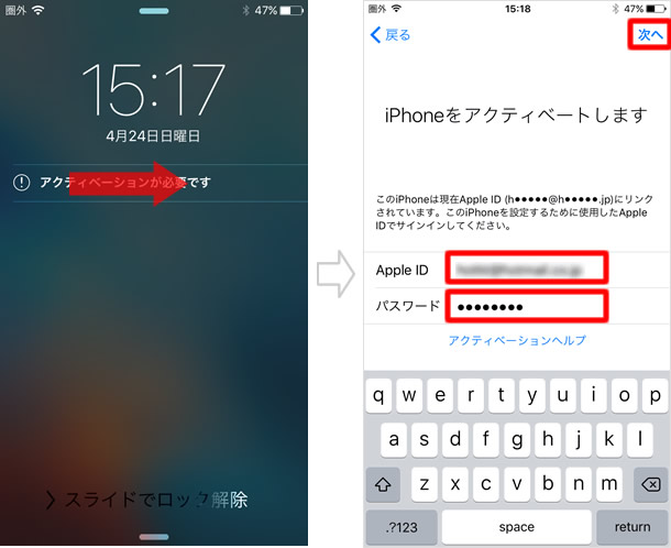 アクティベート