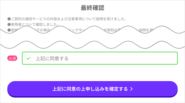 最終確認