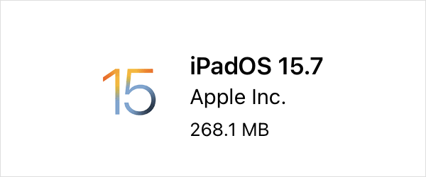 iPadOS 15.7