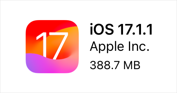 iOS 17.1.1とiPadOS 17.1.1がリリース、バグ修正