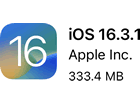 iOS 16.3.1とiPadOS 16.3.1がリリース、バグ修正とiPhoneのセキュリティを改善