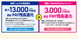 UQモバイル、SIM乗り換えの還元額を増額　合計最大16,000円相当をau Payで還元