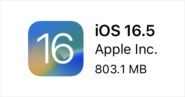 iOS 16.5とiPadOS 16.5がリリース