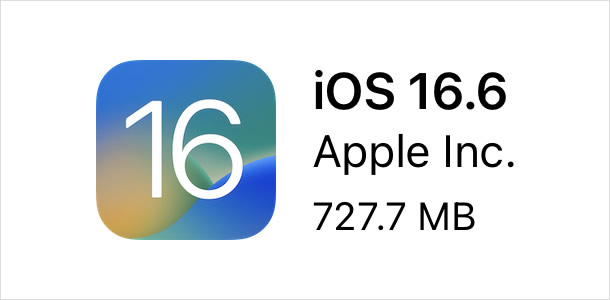 iOS 16.6とiPadOS 16.6がリリース、バグ修正と安全性の向上