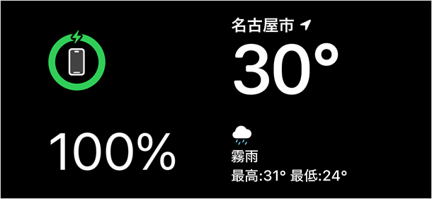 バッテリーウィジェット