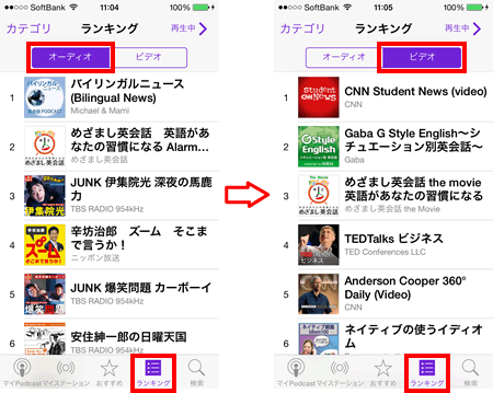 ランキングを表示する