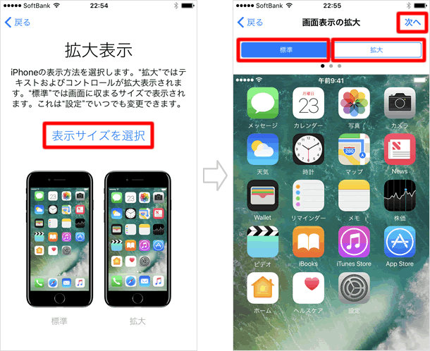 拡大表示