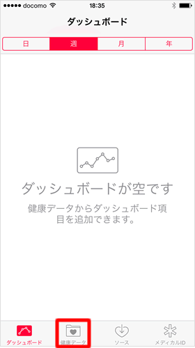 健康データを呼び出す