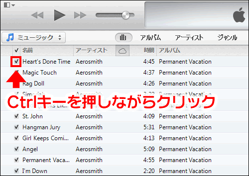 チェックボックスの付け方 外し方 活用方法 Itunesの使い方 Teachme Itunes