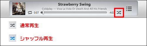 シャッフル再生